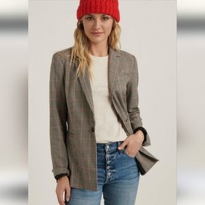 Lucky Brand London Plaid Blazer